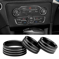 AC Climate Control Knob Cover Auto Volume Tune Switch CD Button Trim Compatible