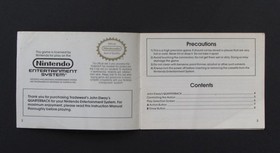 1988 John Elway's Quarterback Nintendo NES Instruction Manual Only - No Game