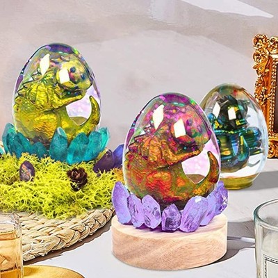 3D Dragon Egg Resin Mold Set Easter Egg Silicone Mold 3D Home Decoration Mold