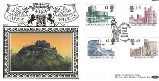 1992 Castle Definitves Benham 22ct Gold FDC Edinburgh SpHS