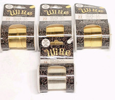 Lot of 4 Wire Elements Bead Smith 3 22 Gauge Gold Color 1 16 Gauge Silver