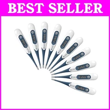 NY Times Awarded iProven Oral & Rectal Thermometer - 10 Pack