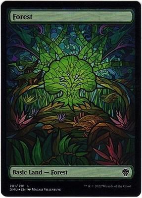 MTG Dominaria United Forest Showcase Stained Glass Foil (Common