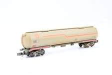 Graham Farish N Gauge 373-555A Shell Grey 100 Ton Tank Wagon - Weathered