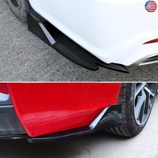 2PCS Universal Car Spoiler,Rear Bumper Lip Body Canard Diffuser Spoilers Black