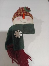Charming Wooden Snowman Christmas Door Wall Decoration Or Ornament