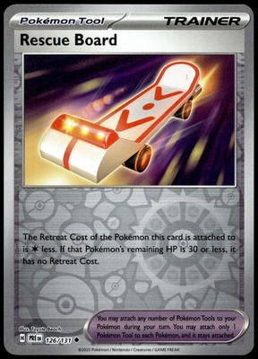 Rescue Board Reverse Holofoil Uncommon SV: Prismatic Evolutions 126/131 NM