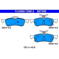 Bremsbelagsatz Scheibenbremse ATE 13.0460-7290.2 FüR Honda Civic IX