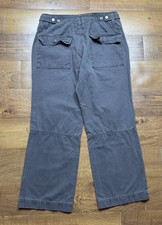 Vintage Y2K GAP Pants Mens Gray Cinch Military Paratrooper Baggy Sz L 34X29