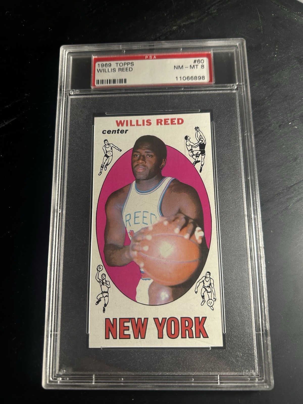 1969 Topps #60 Willis Reed RC PSA 8 New York Knicks HOF