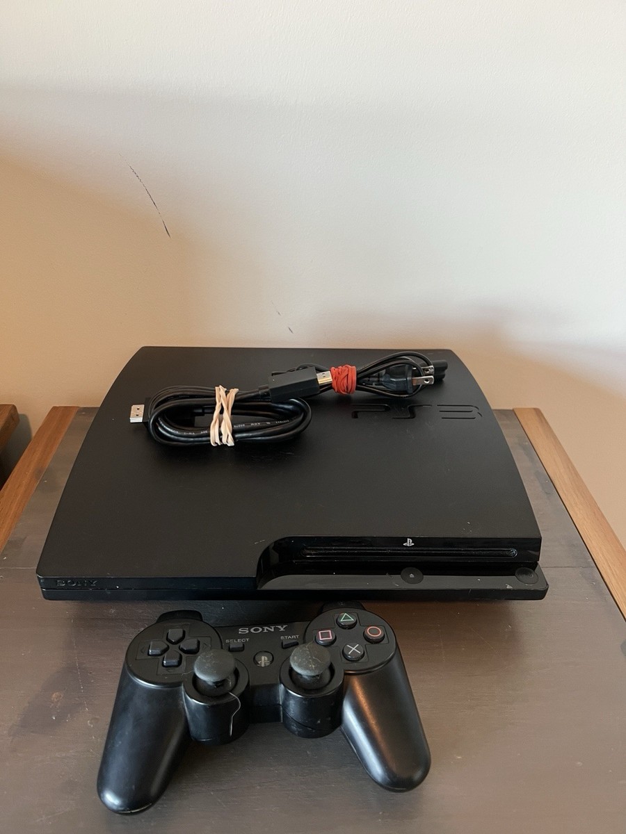 Sony PlayStation 3 Slim PS3 160GB Console Controller + Cords | eBay