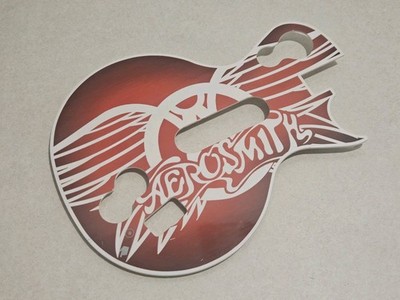 Guitar Hero Les Paul Controller Red Aerosmith Faceplate For PS3 & Xbox 360