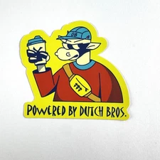 New Powered by Dutch Bros Cow February 2022 Dutch Luv Sticker