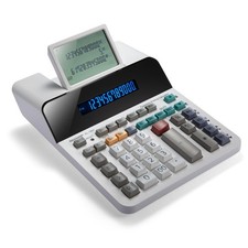Sharp Paperless Printing Desk Calculator w/Check and Correct, Standard, White 