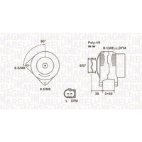Magneti Marelli Lichtmaschine Generator 140A Passend FüR Audi A4 | MQA2002,