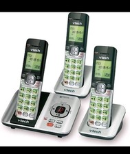 VTech DECT 6.0 Cordless Phone Answering System Caller ID Call Waiting 3 Handsets