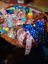 Lot of Little Girls Hair Bows, Pony Tail Holders, Bands, and Bow Making Clips