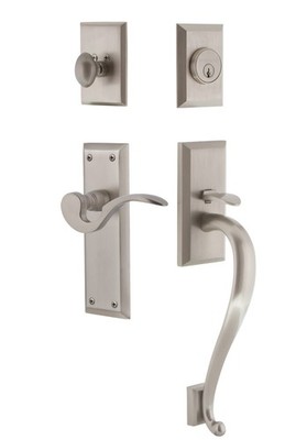 Nostalgic Warehouse NYKMAN_ESET_234_SG_LH New York Left Handed - Nickel