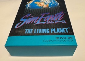 SFC Super Famicom SimEarth with Box No Manual Used Good Condition