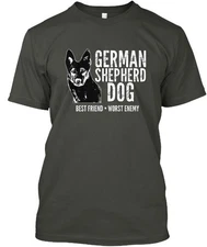 GSD Best friend worst enemy Tee T-shirt Made in the USA Size S to 5XL