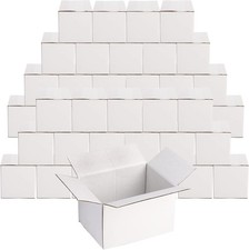 40 Pack 6x4x4 Small Cardboard Shipping Boxes White