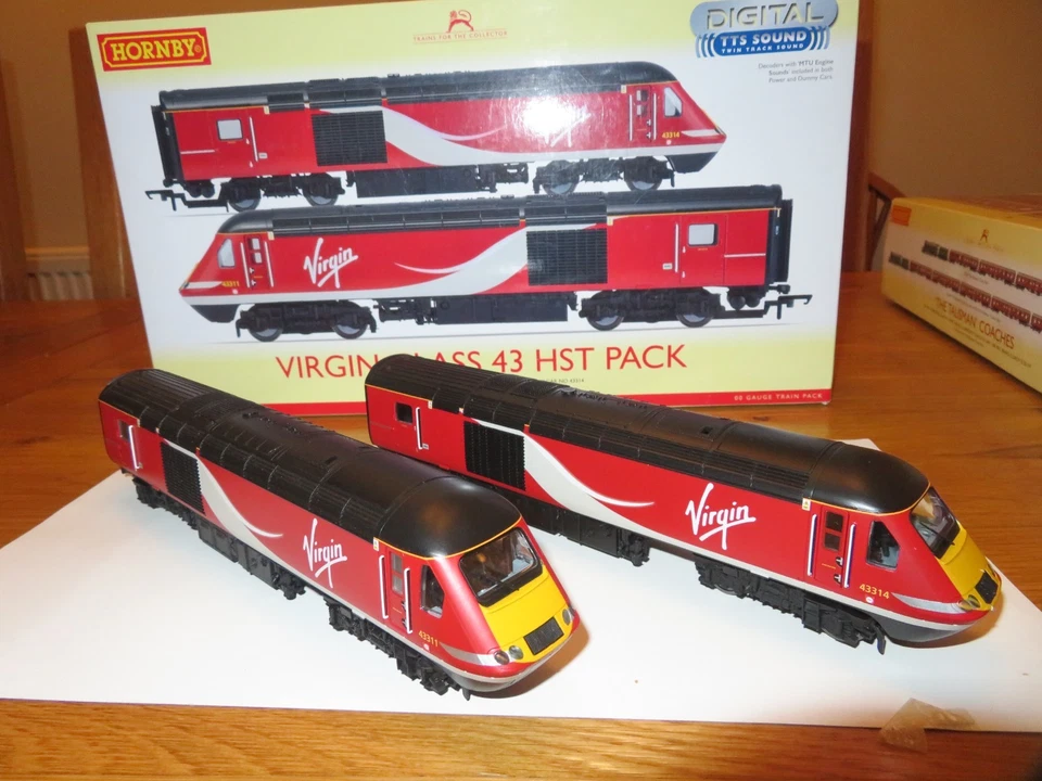 hornby r3390tts virgin class 43 hst train pack dcc sound removed is now analogue - Image 2 of 4