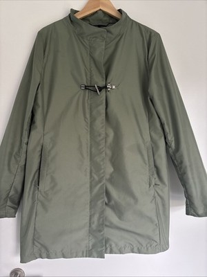 FAY by Tod s Mantel Trench Übergangsjacke Toggle Coat Salbei Grün M-L