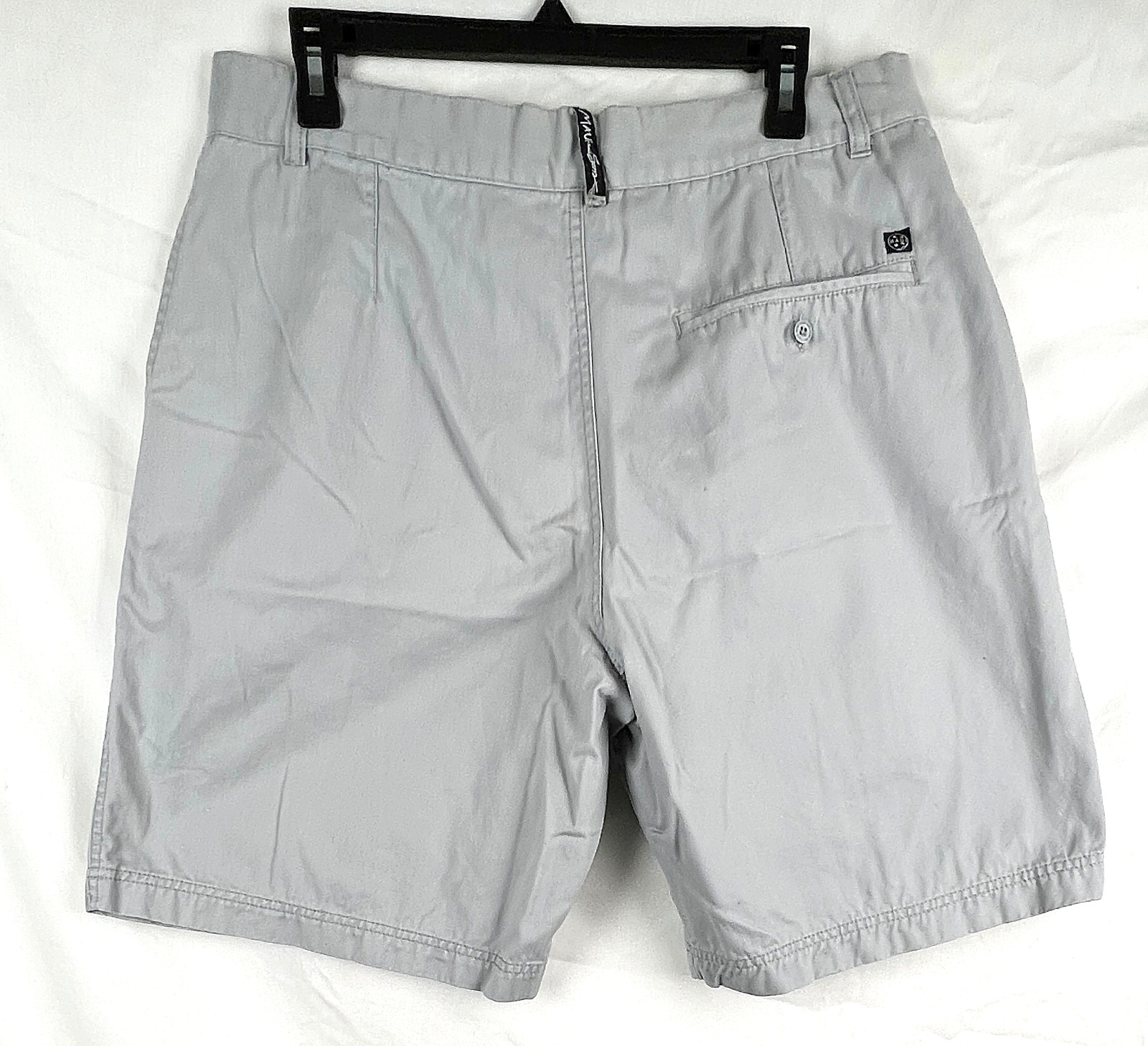 Maui & Sons Gray Cotton Twill Chino Shorts Size 38 (actual 34") image 2