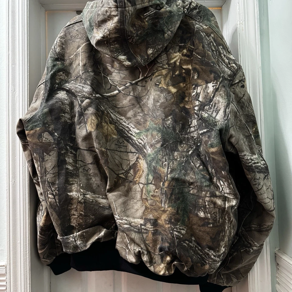Vintage Carhartt Men’s 2XL RealTree Camo Hooded Workwear Jacket J221977 - Image 2 of 4