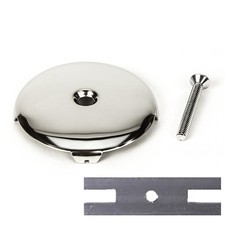 PF WaterWorks Universal Bathtub/Bath Tub Drain Single/One 1 Hole Overflow Fac...