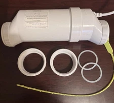 Swimming Pool Salt Chlorination Cell 40,000 Gallons w/ 15-FT Cable 2" unions