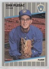 1989 Fleer Glossy Dan Plesac #195 8d2