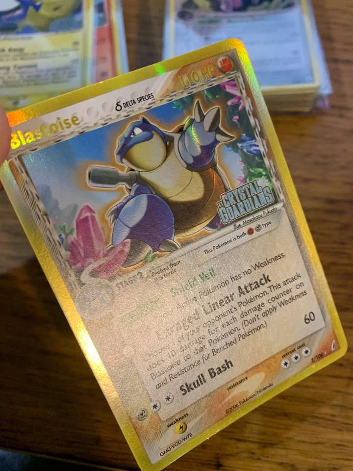 NM! Blastoise (2/100) EX Crystal Guardians Stamped Reverse Holo Pokemon Card! - Image 3 of 4