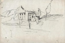 Pen & Ink Drawing - Jean Marchand (1883-1941) Landscape - 20th Century