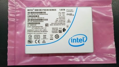 Intel DC P4510 1.6TB U.2 NVMe SSD 2.5'' SSDPE2KX016T8M - Tested