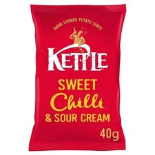 Kettle Chips Sweet Chilli & Sour Cream Pack of 18x40g