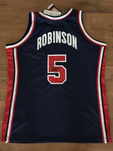 David Robinson Signed Authentic 1992 Olympics "Dream Team" USA Jersey BAS USASM