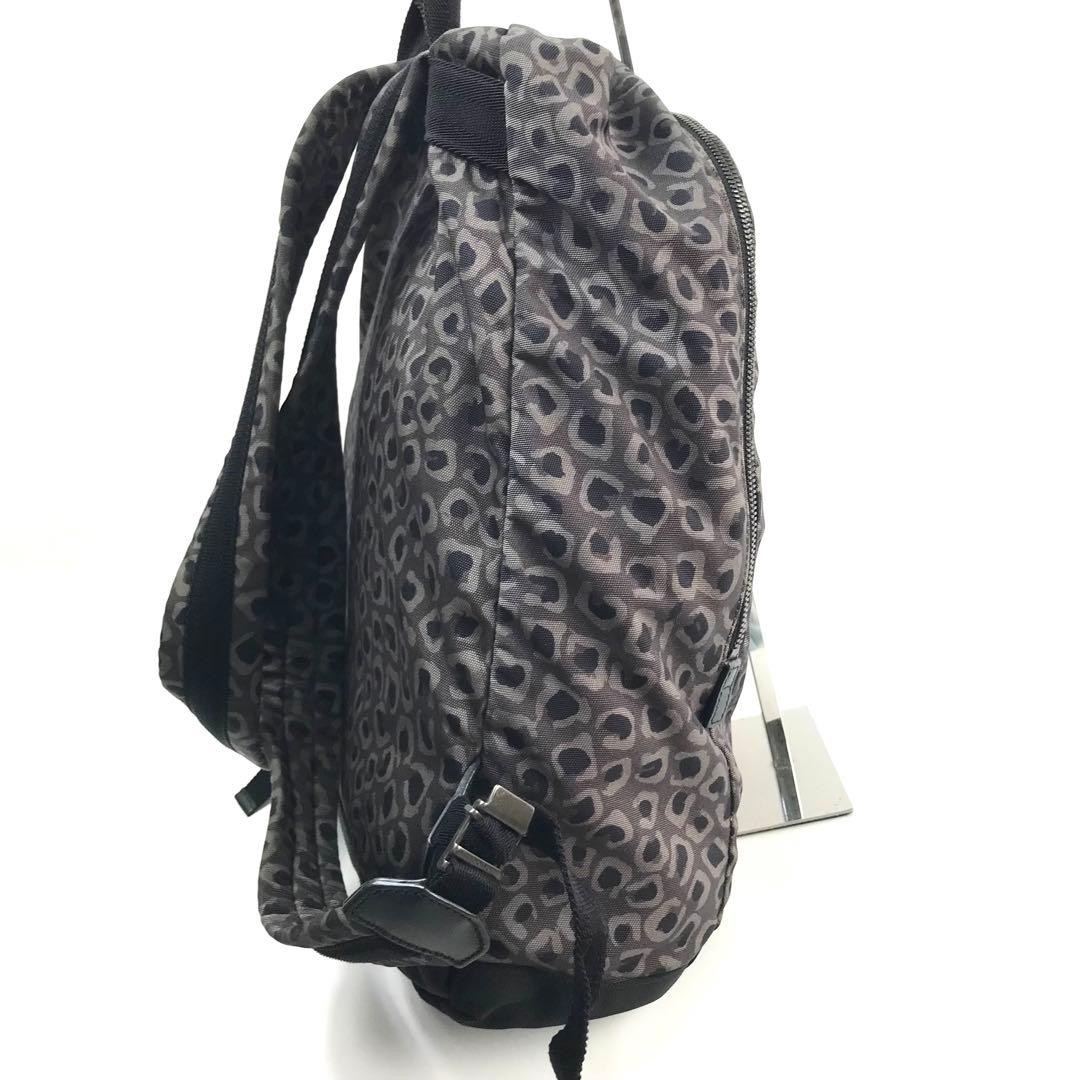 GUCCI Backpack Gray Leopard Print Adjustable Stra… - image 5