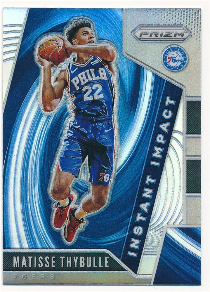 MATISSE THYBULLE 2019-20 PANINI PRIZM INSTANT IMPACT SILVER #15 76ERS MINT