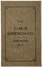 1913 CMB WRENCH CO GARWOOD NEW JERSEY TOOL TRADE CATALOG W SOCKET RATCHET RARE