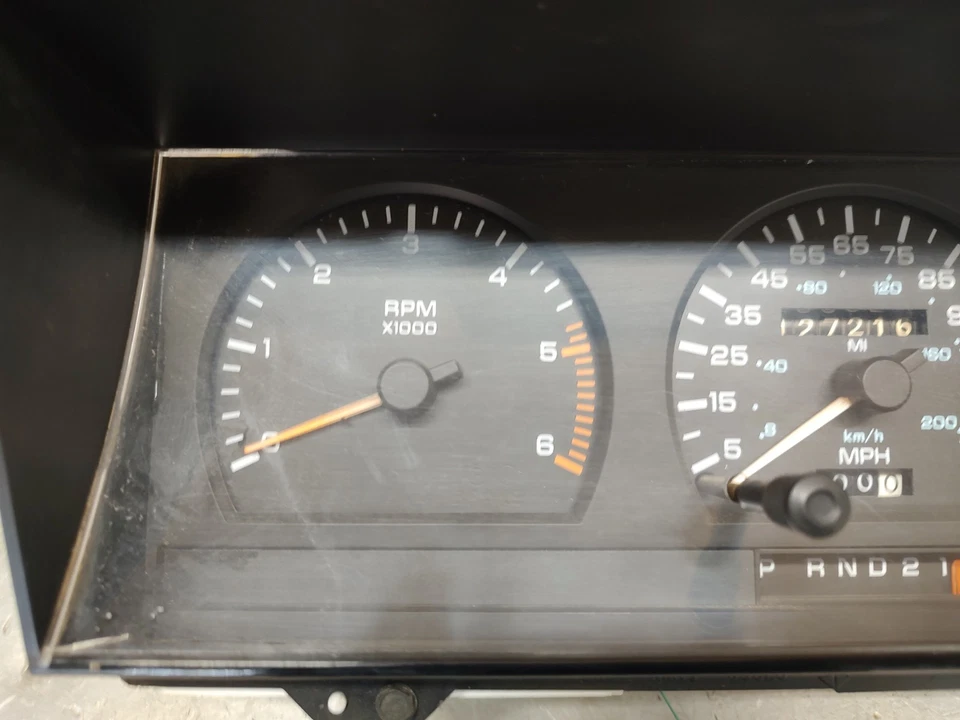 Medidores de velocímetro painel de instrumentos Dodge Dakota 1991 fabricante de equipamento original 127K milhas com tach - Imagem 2 de 4