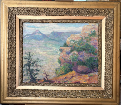 #ad Lester A. Gillette 1925 Oil Painting quot;A Bit of New Mexico Colorquot; Signed 16x20 $650.00