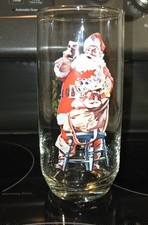 Vintage 1970's Haddon Sundblom Santa Claus Coca Cola Art Glass Series II #3