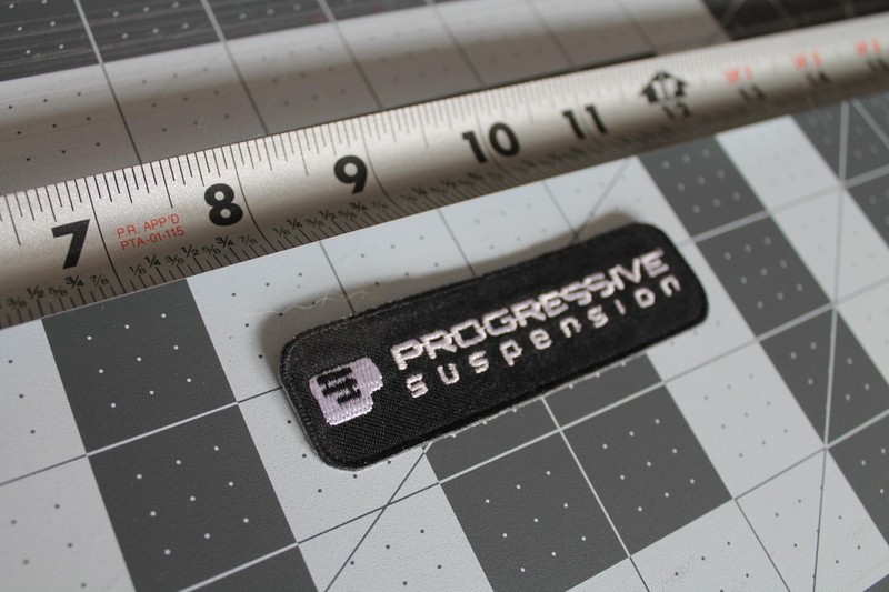 Progressive Suspension Patch Motorcycle Biker Vest/Leather Sew On Harley Touring