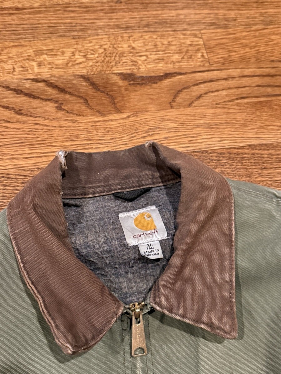 Carhartt J97 ARG Detroit Jacket Moss Green Blanket Lined XL Tall