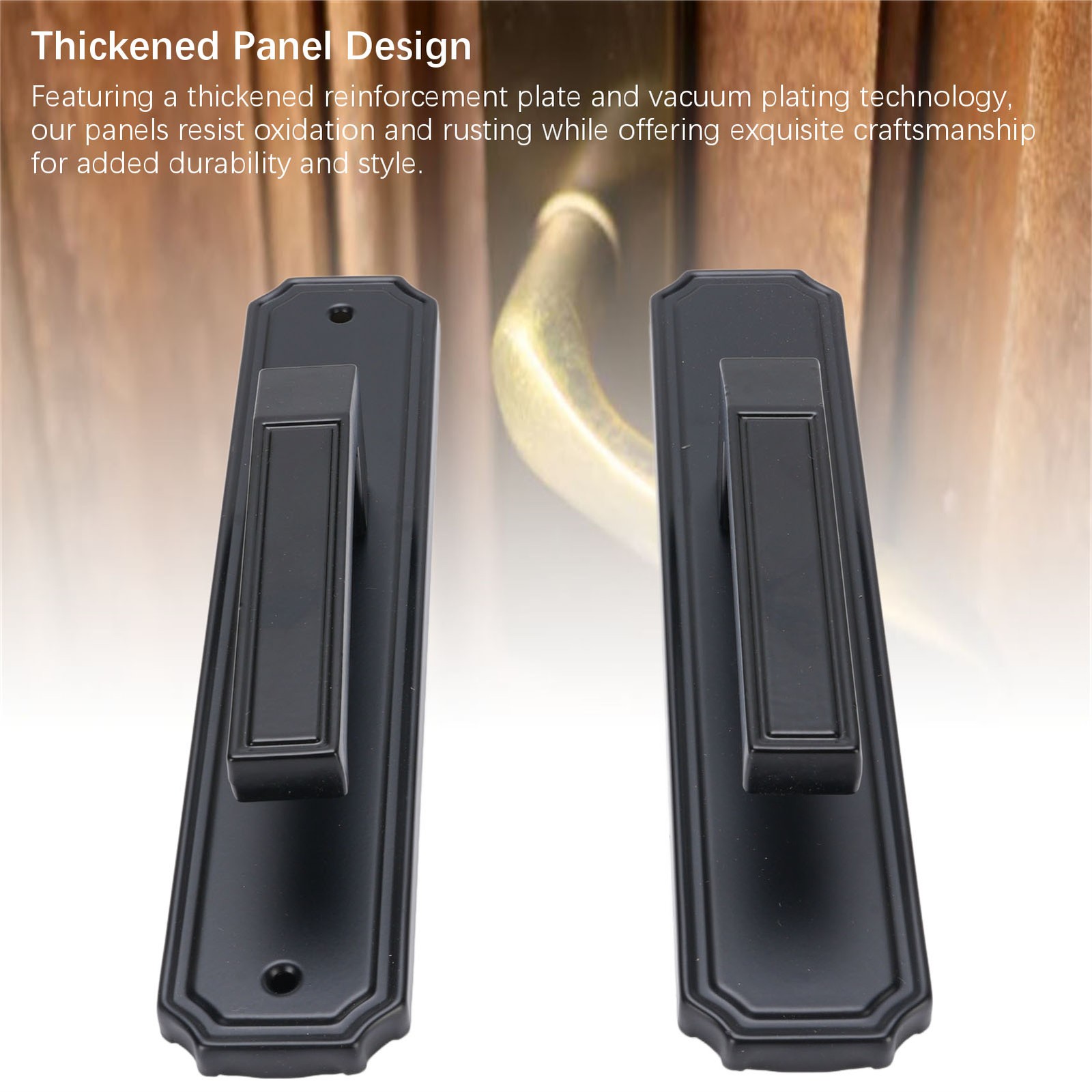 ↑Complete Lock Kit Keyed Entry Door Lock Set Thickened Handle For Bedrooms.