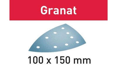 Festool Schleifblatt STF DELTA/9 P150 GR/100 Granat, 100 Stück