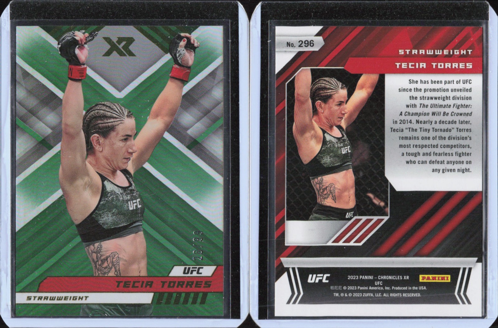 2023 Chronicles XR UFC Green #296 Tecia Torres MMA 49/99