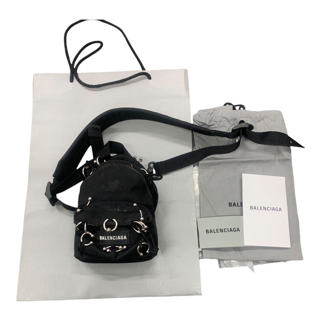 Balenciaga Men Explorer Mini Backpack Earrings Li… - image 5
