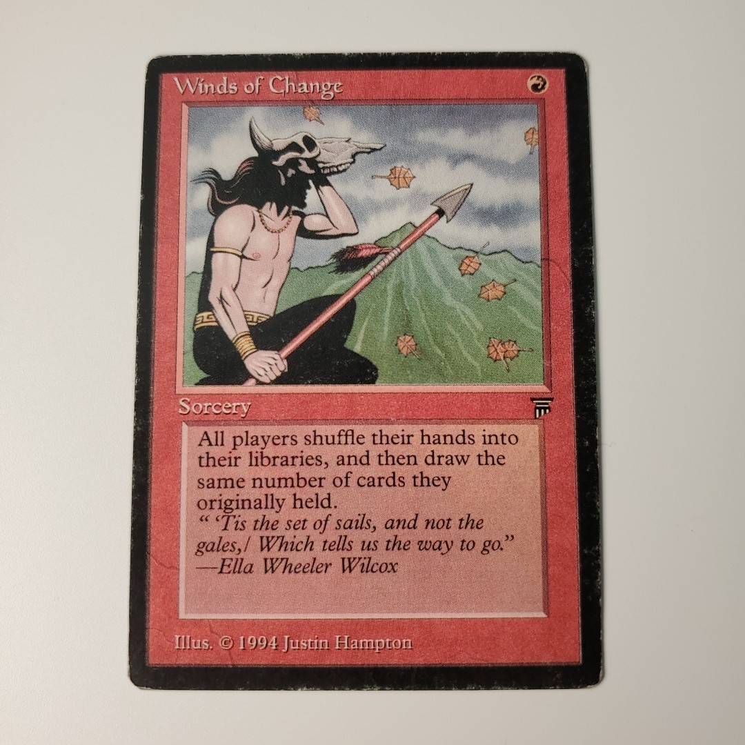 Old School Winds of Change MtG Card Medium Played MP Legends 1994